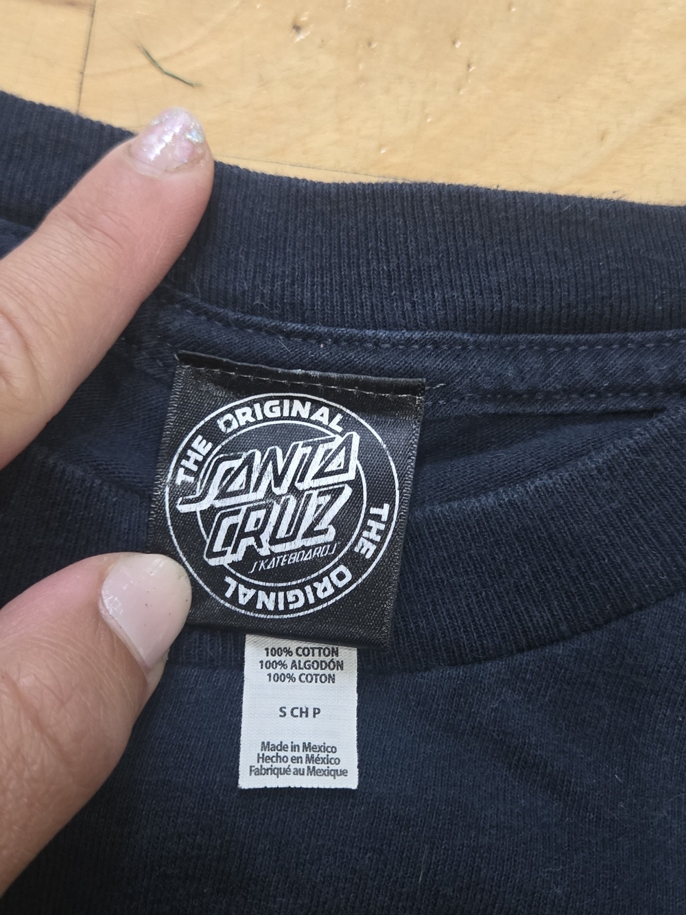 Santa Cruz Black Long Sleeve Graphic Tee Size Small - Picture 3 of 7